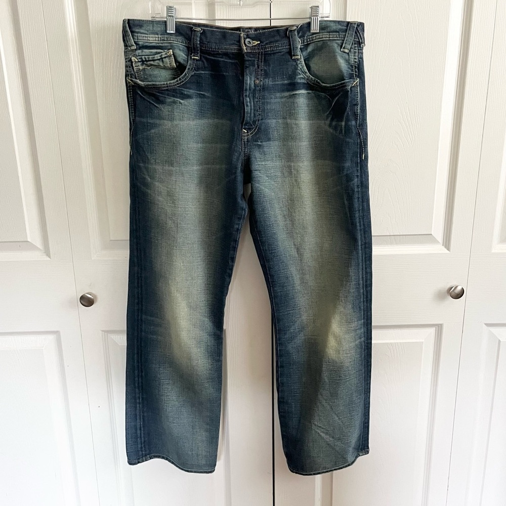 Mavi Relaxed Men’s Jeans in Distressed Blue